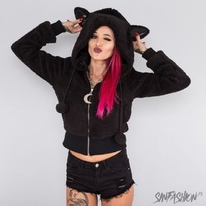 🖤NWT🖤 KILLSTAR SATANICAT FUR HOODIE